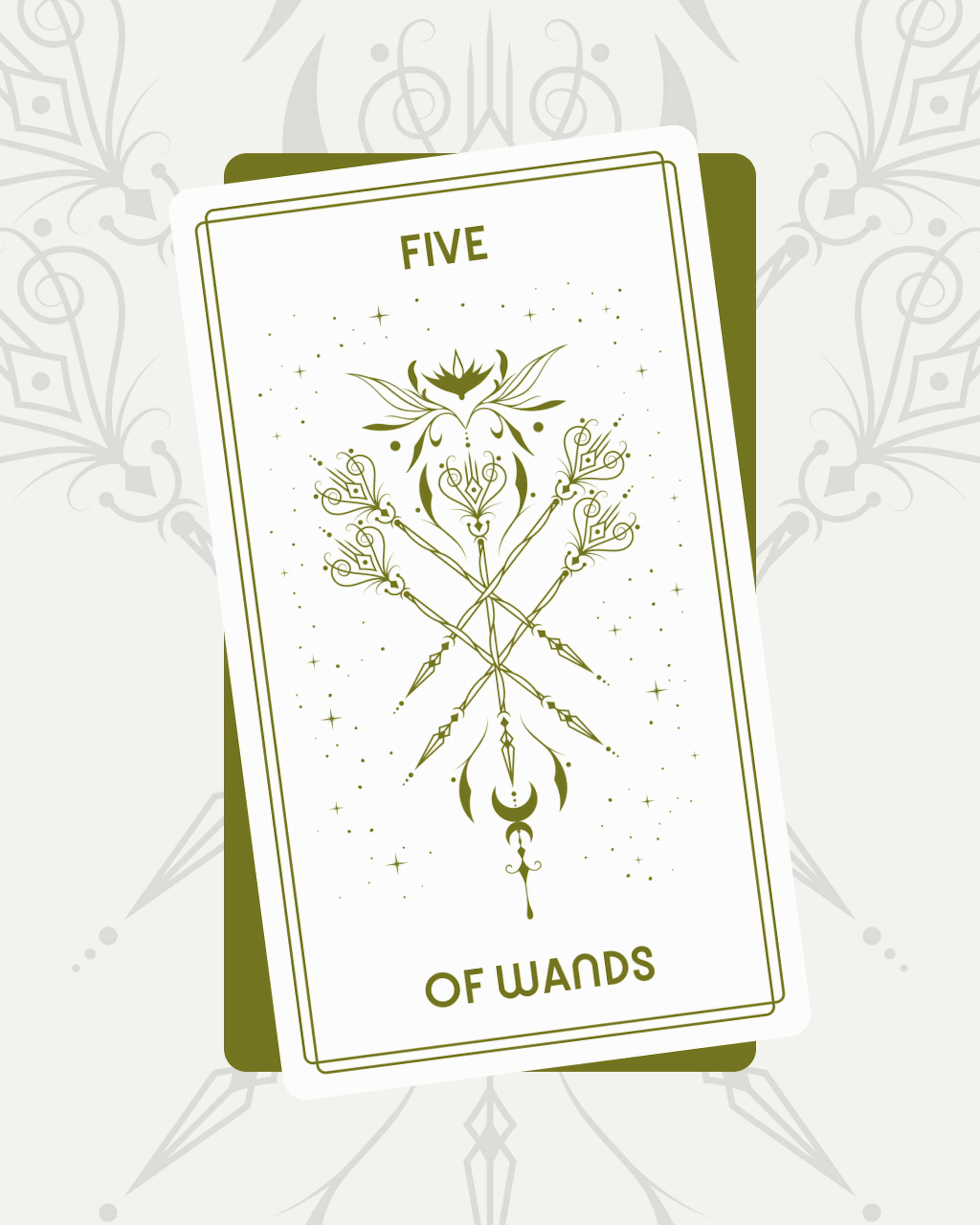 Five of Wands Tarot Card