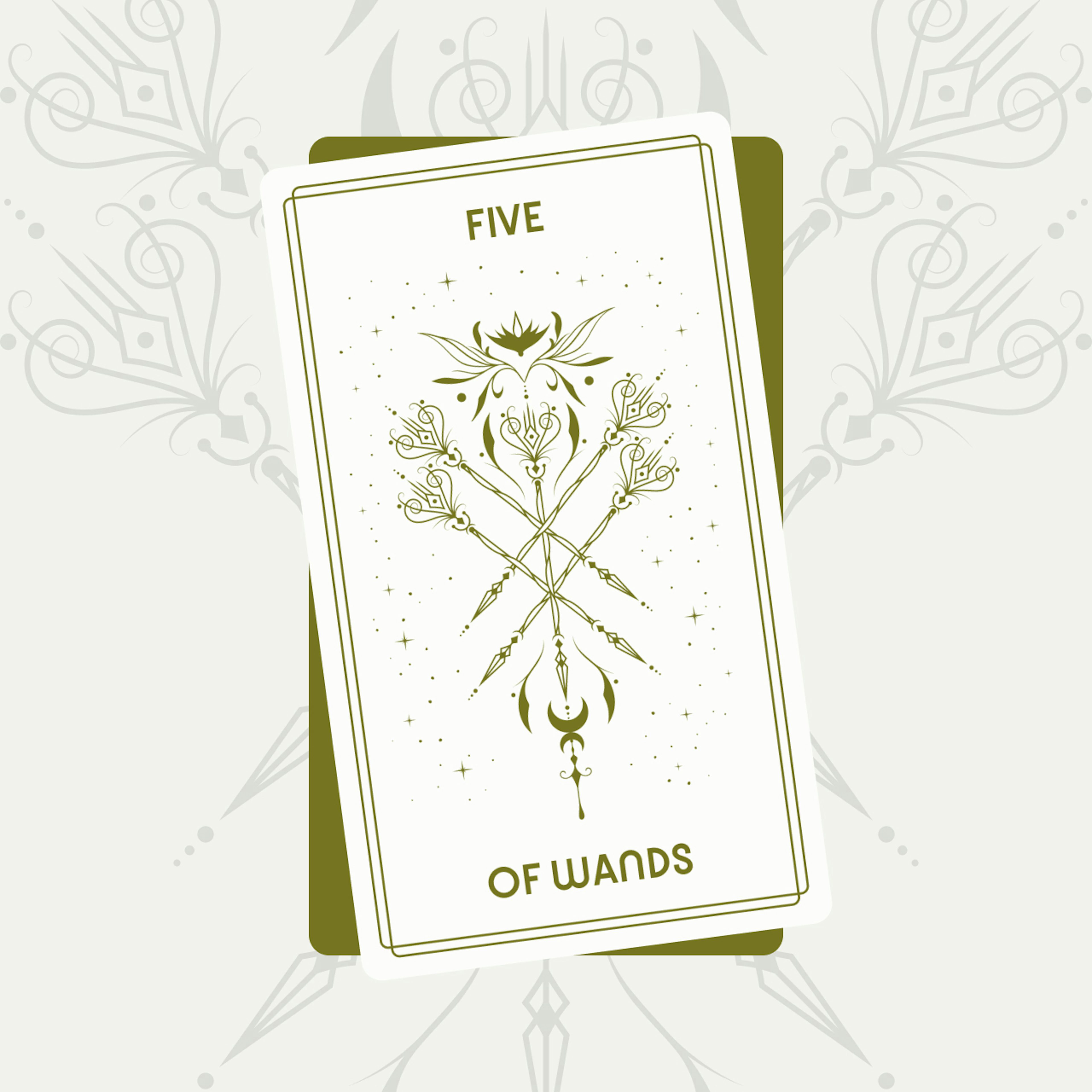 Five of Wands Tarot Card