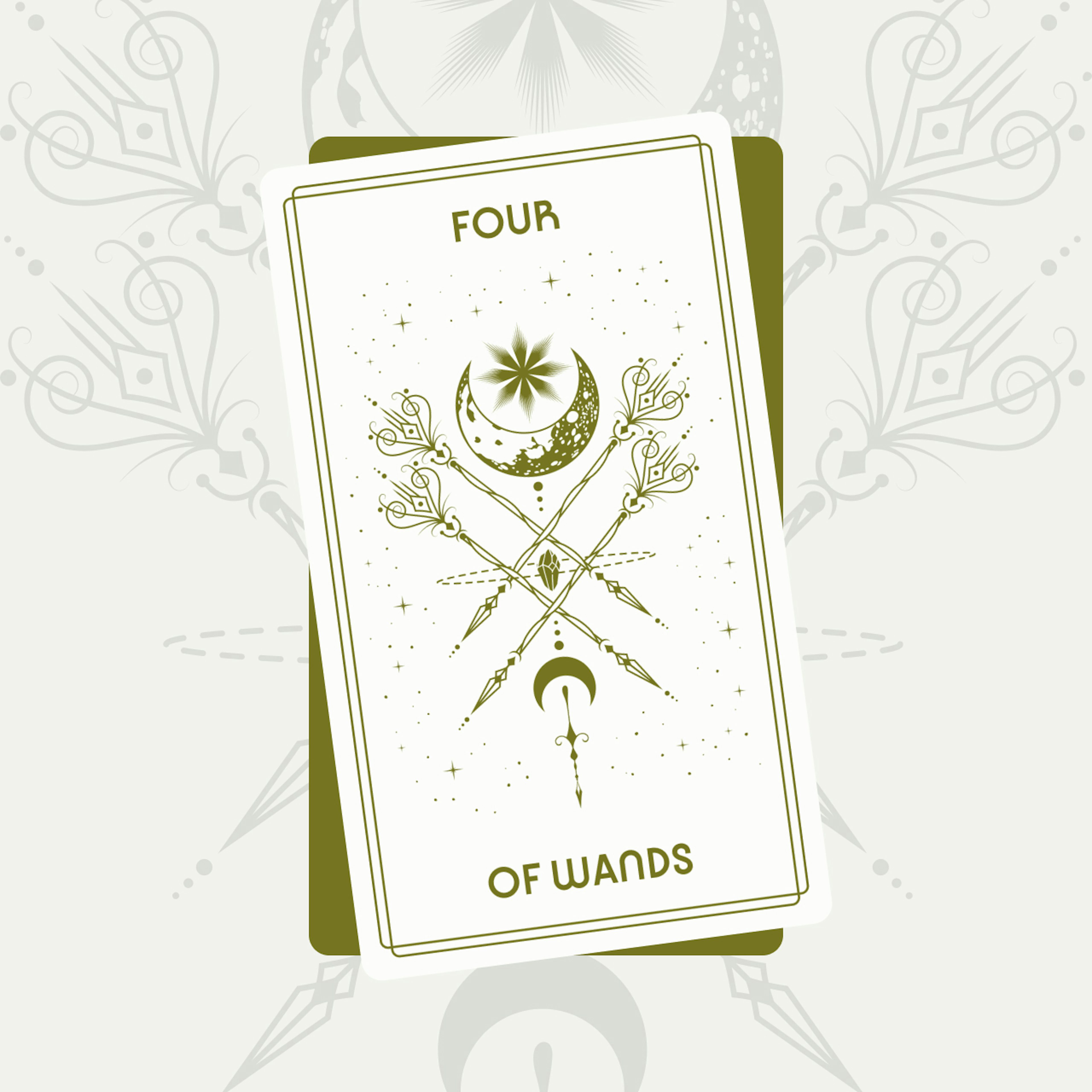 Four of Wands Tarot Card