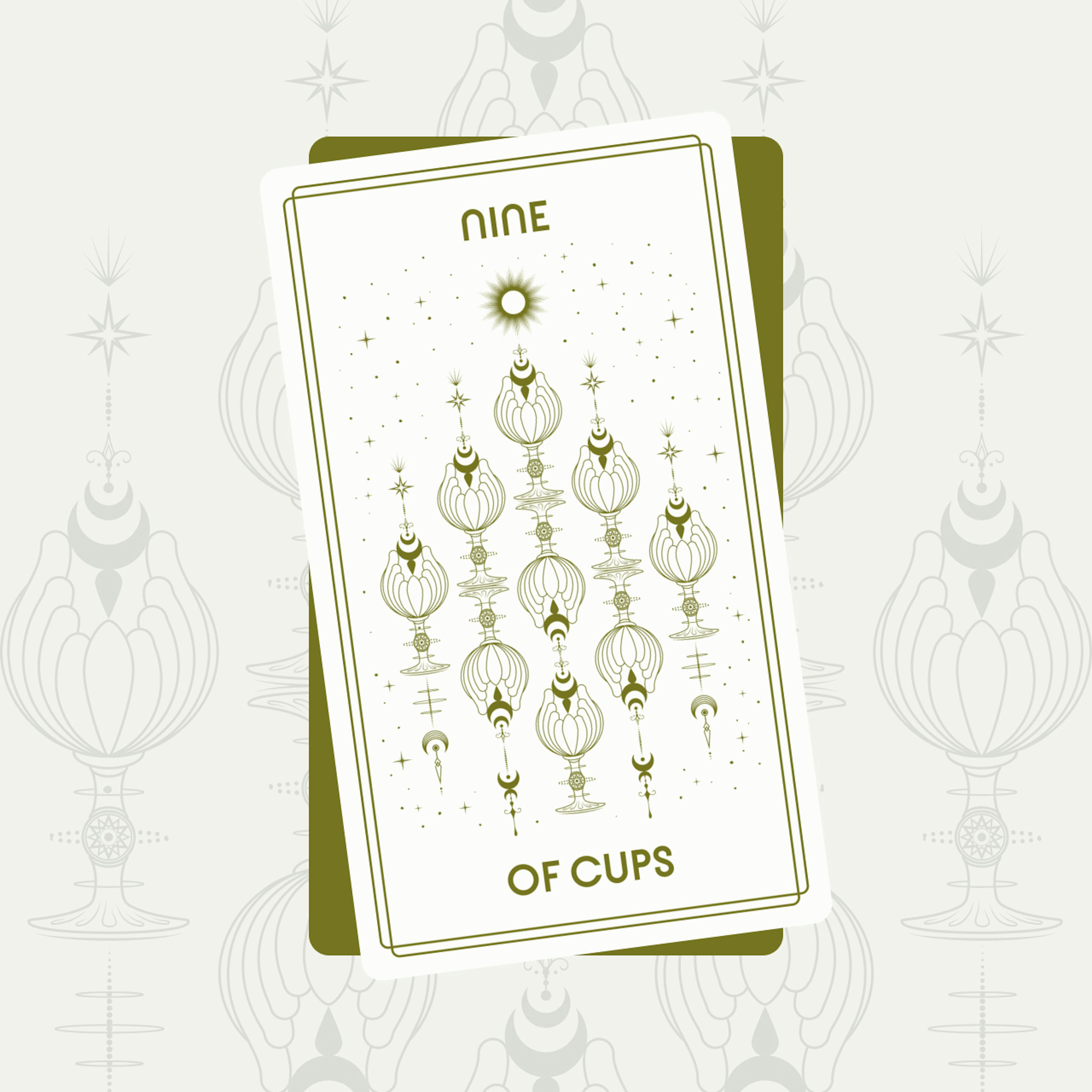 Nine of Cups Tarot Card