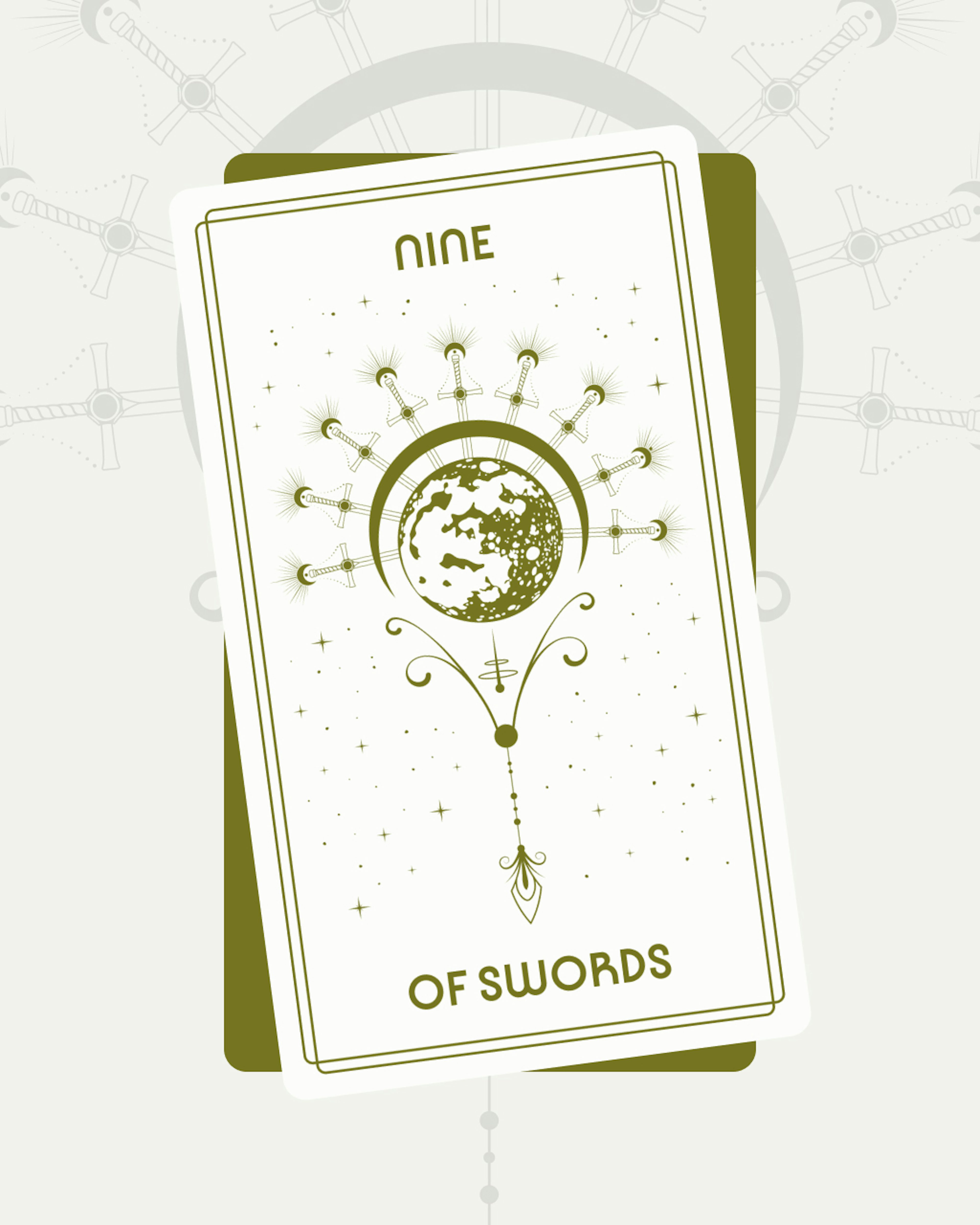 Nine of Swords Tarot Card