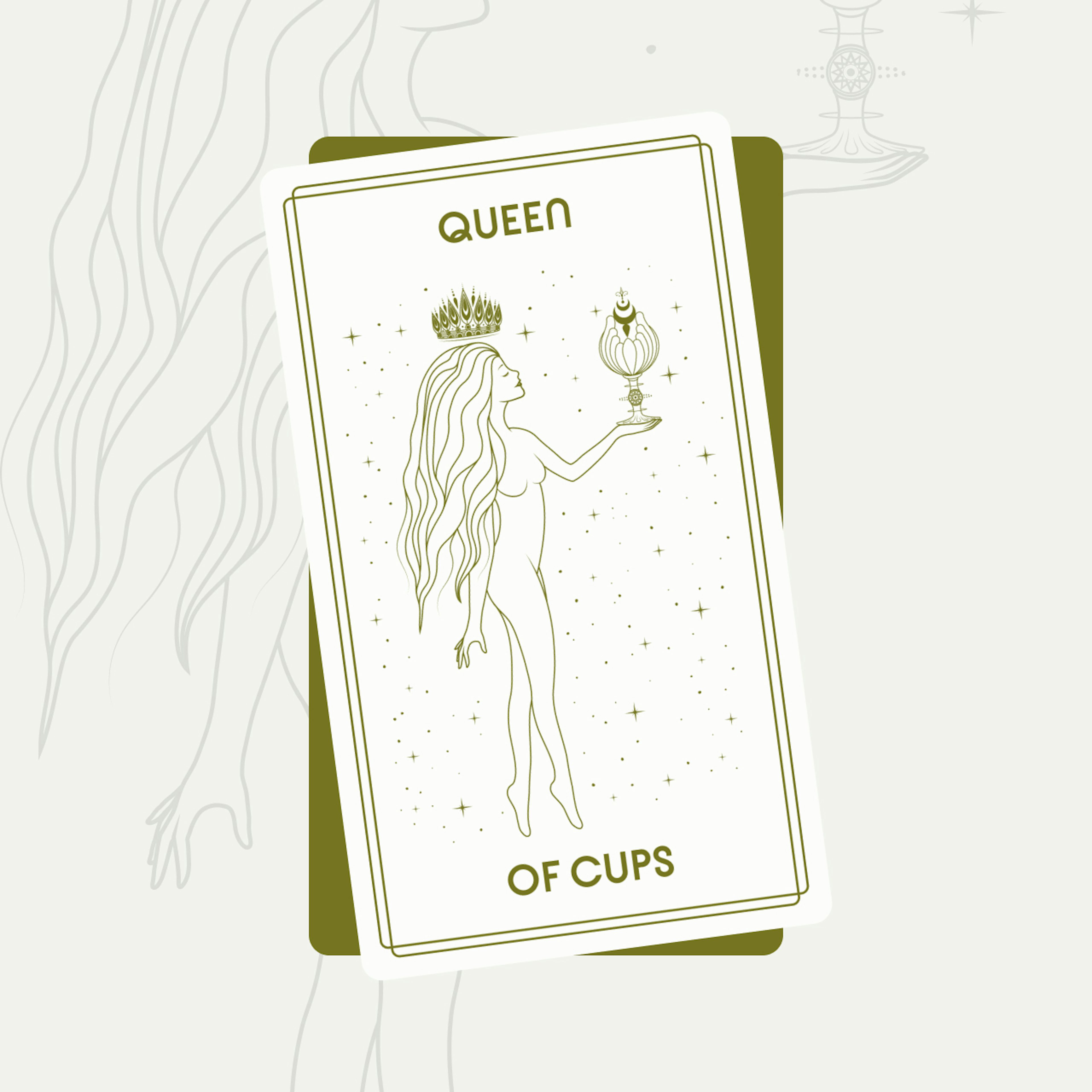 Queen of Cups Tarot Card