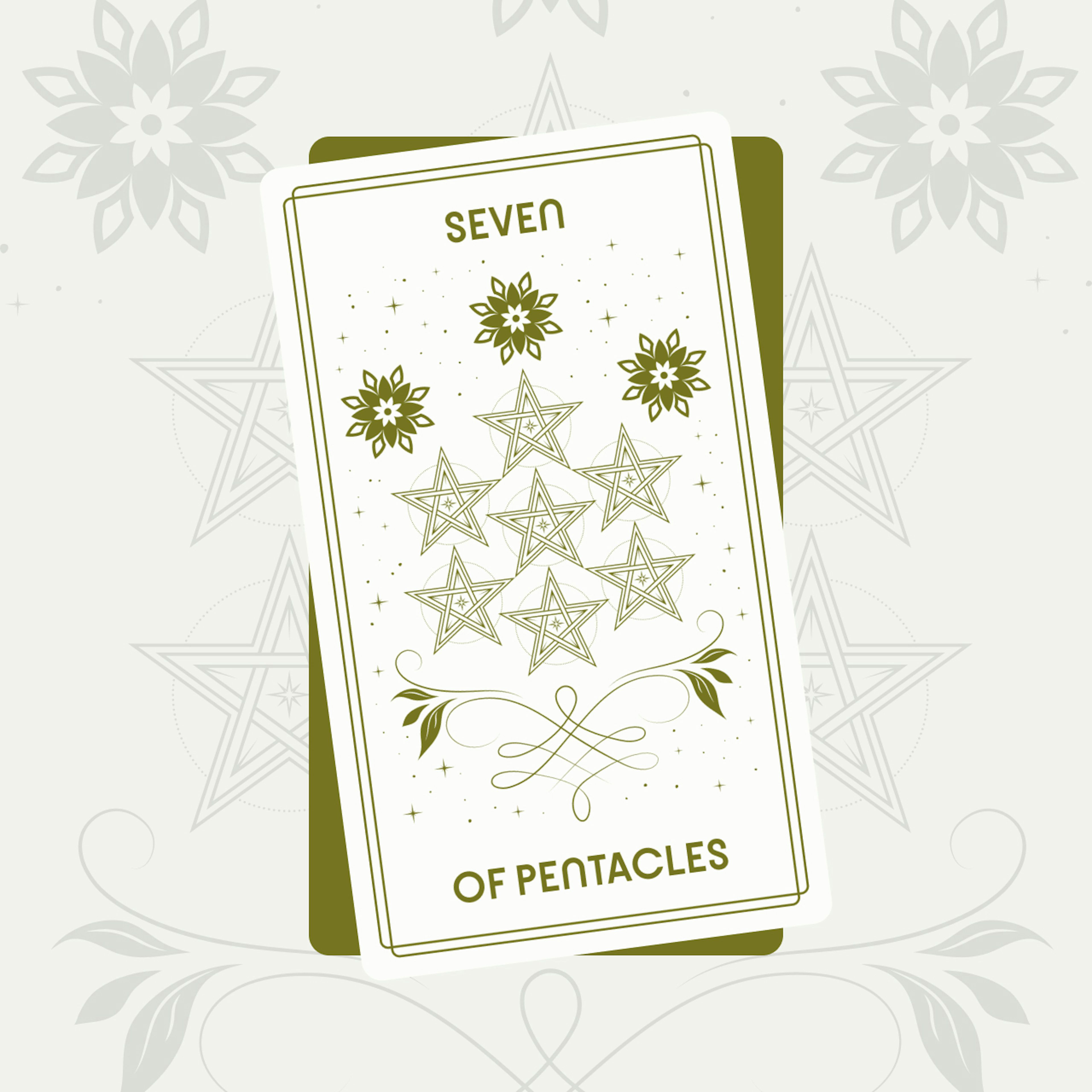 Seven of Pentacles Tarot Card