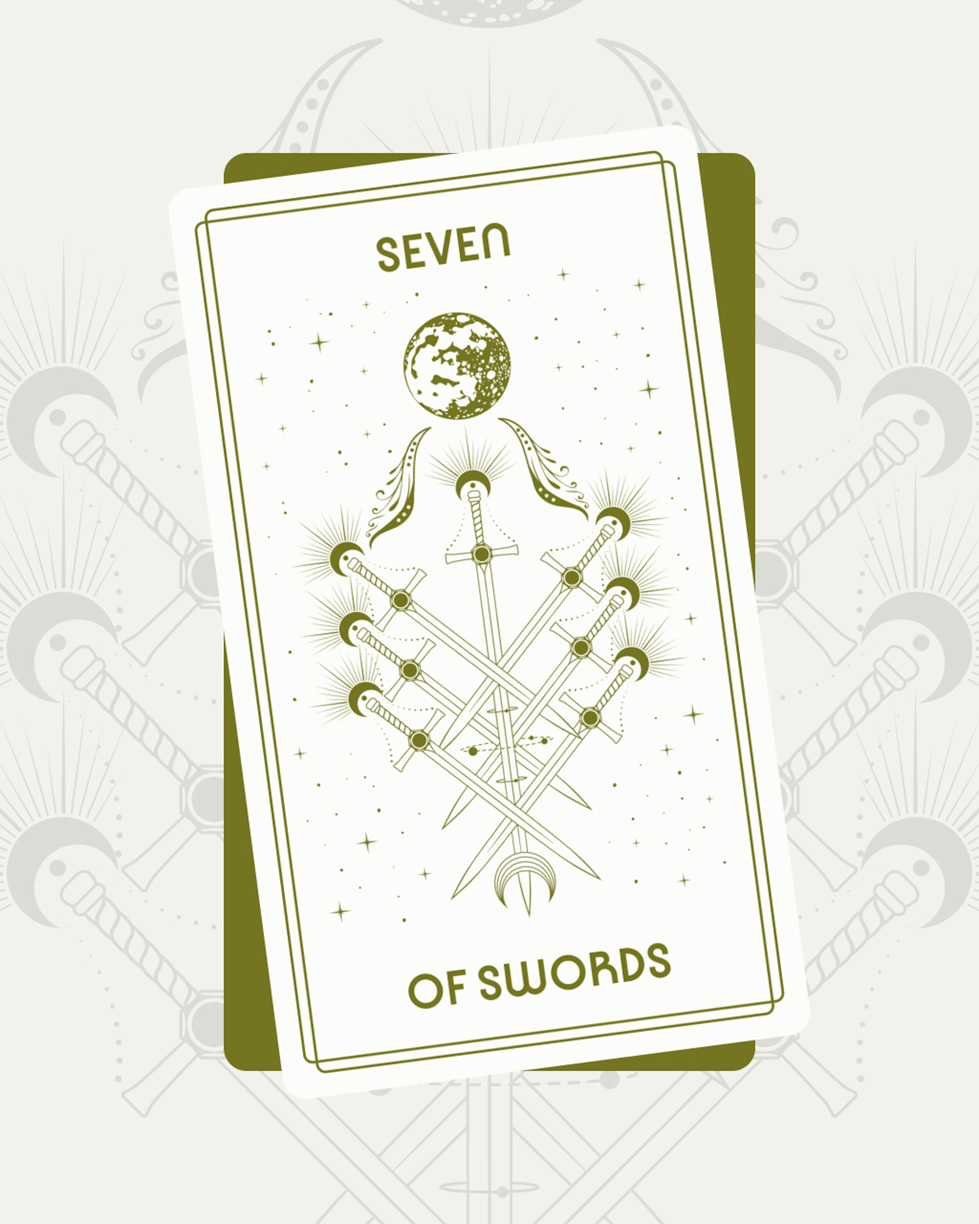 Seven of Swords Tarot Card