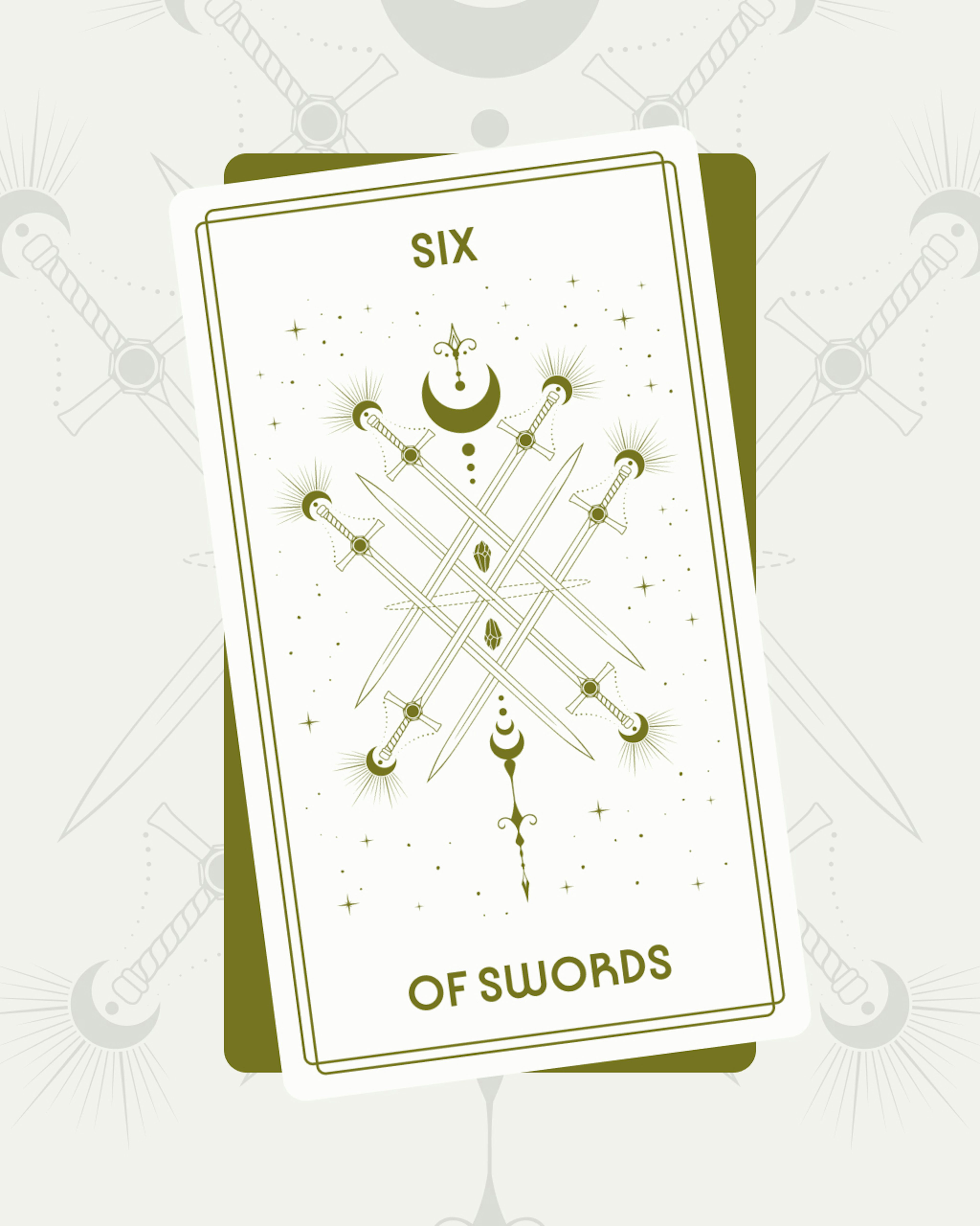 Six of Swords Tarot Card