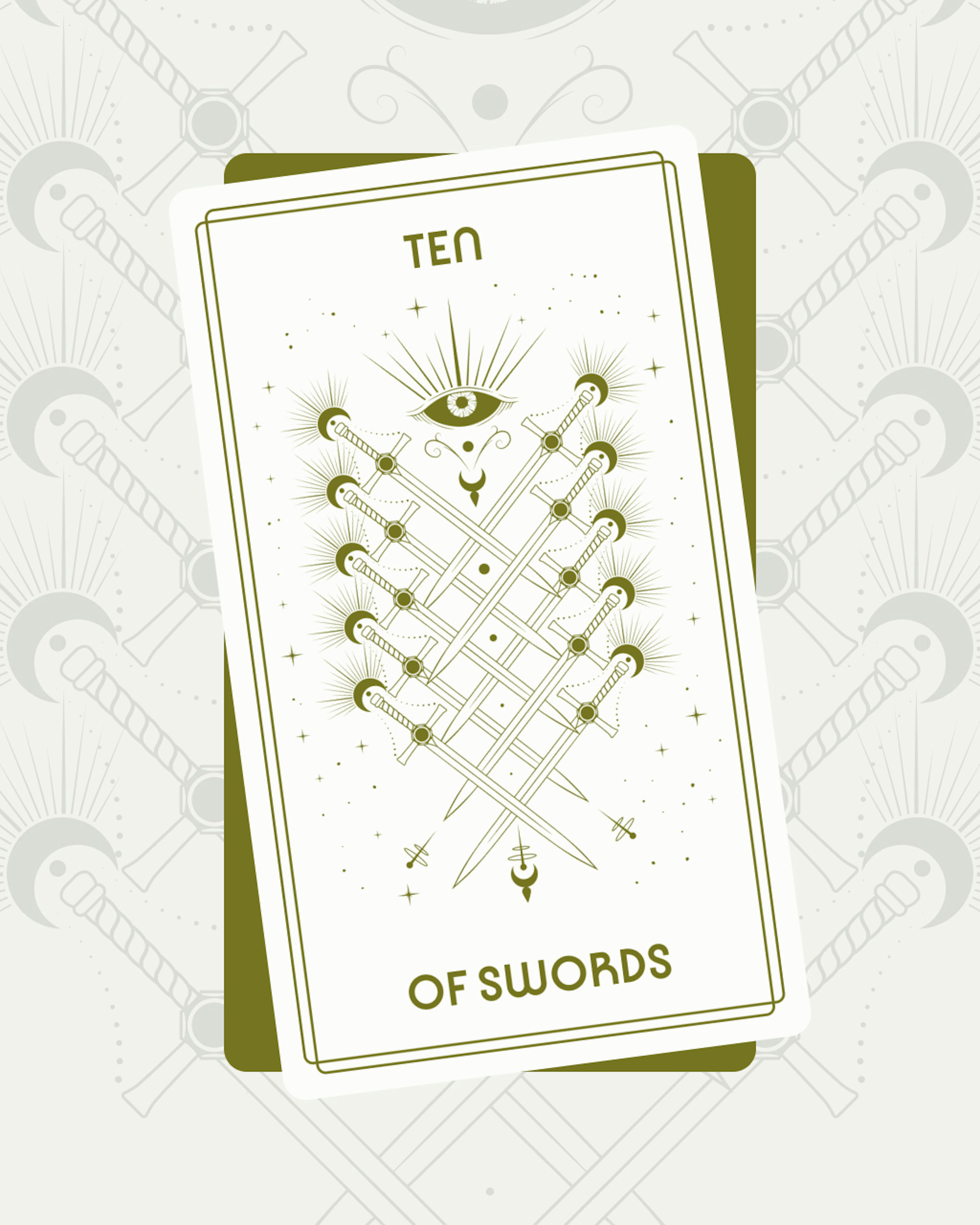 Ten of Swords Tarot Card