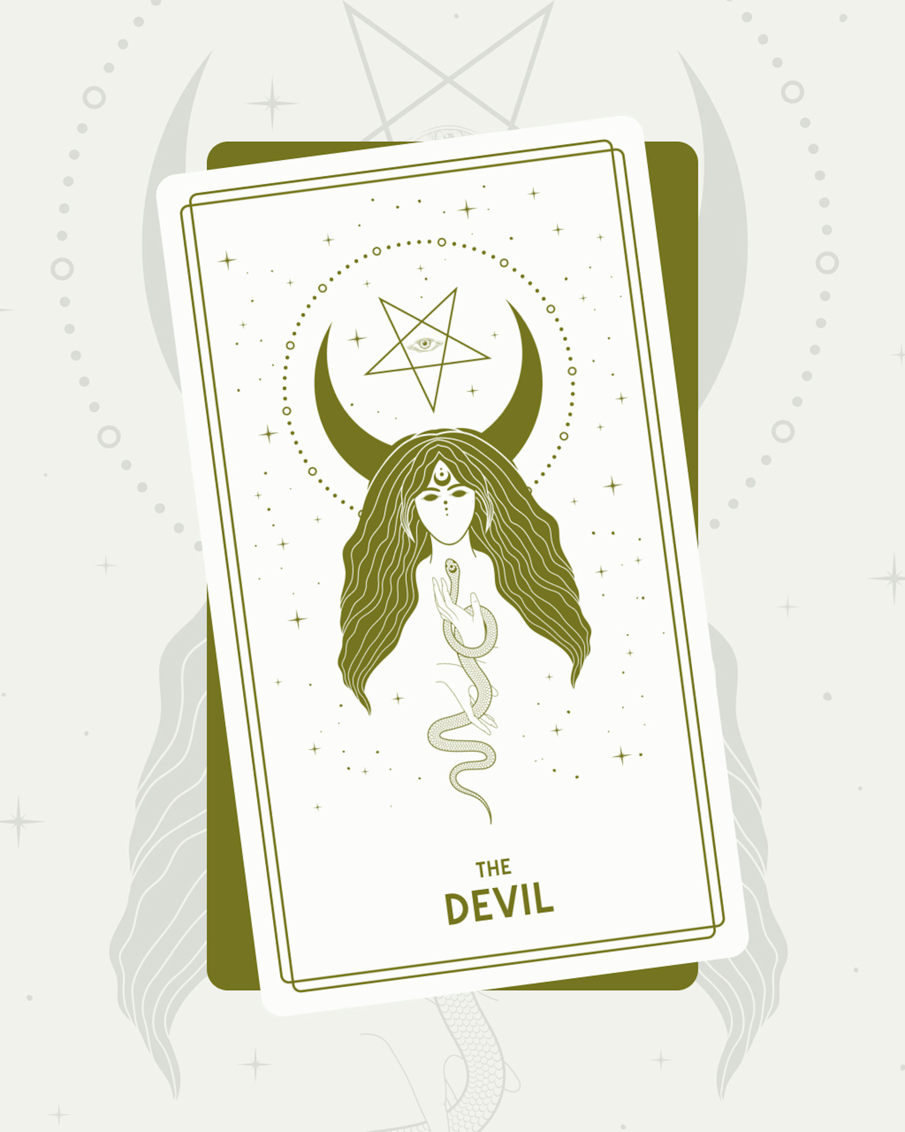 The Devil Tarot Card (Major Arcana #15)