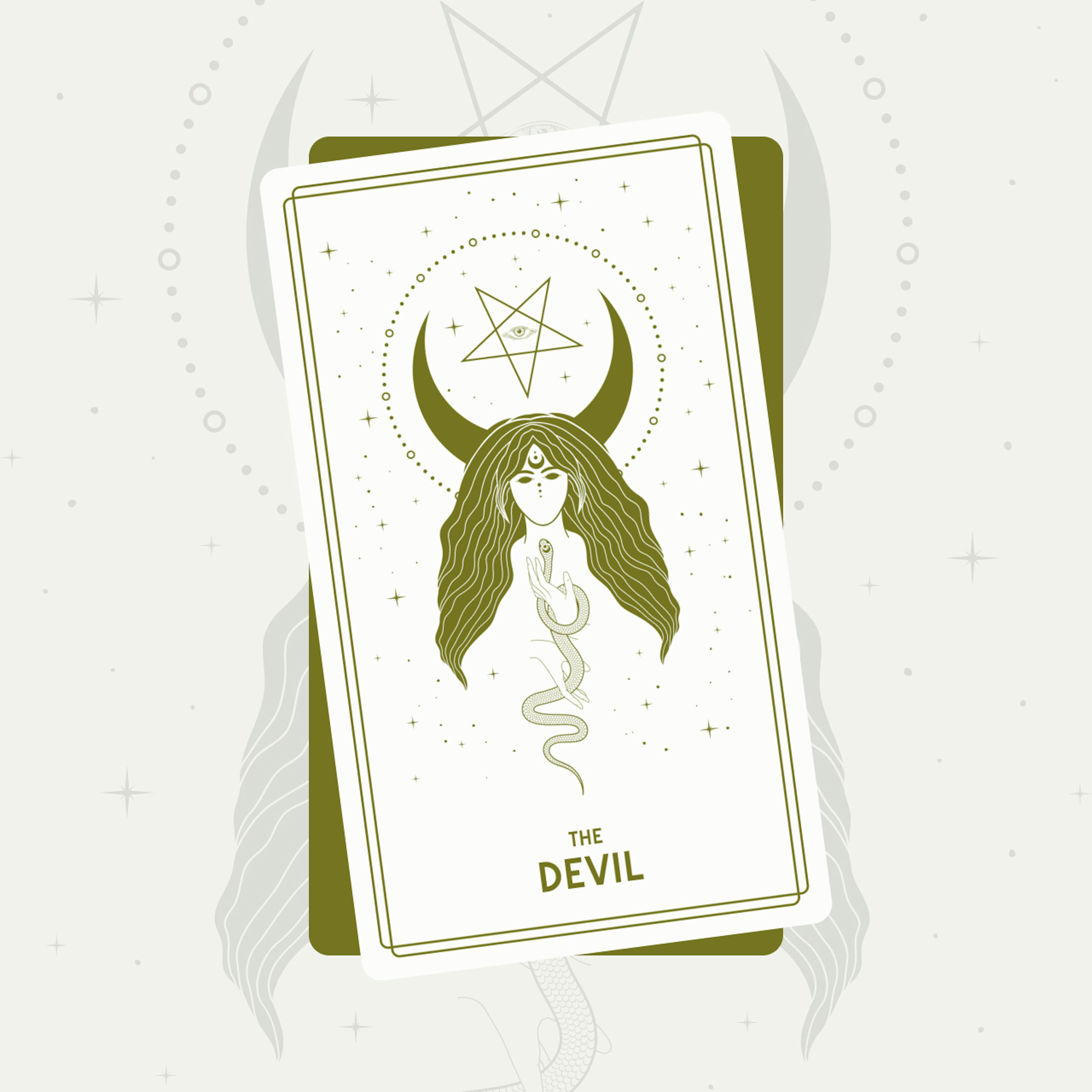 The Devil Tarot Card (Major Arcana #15)