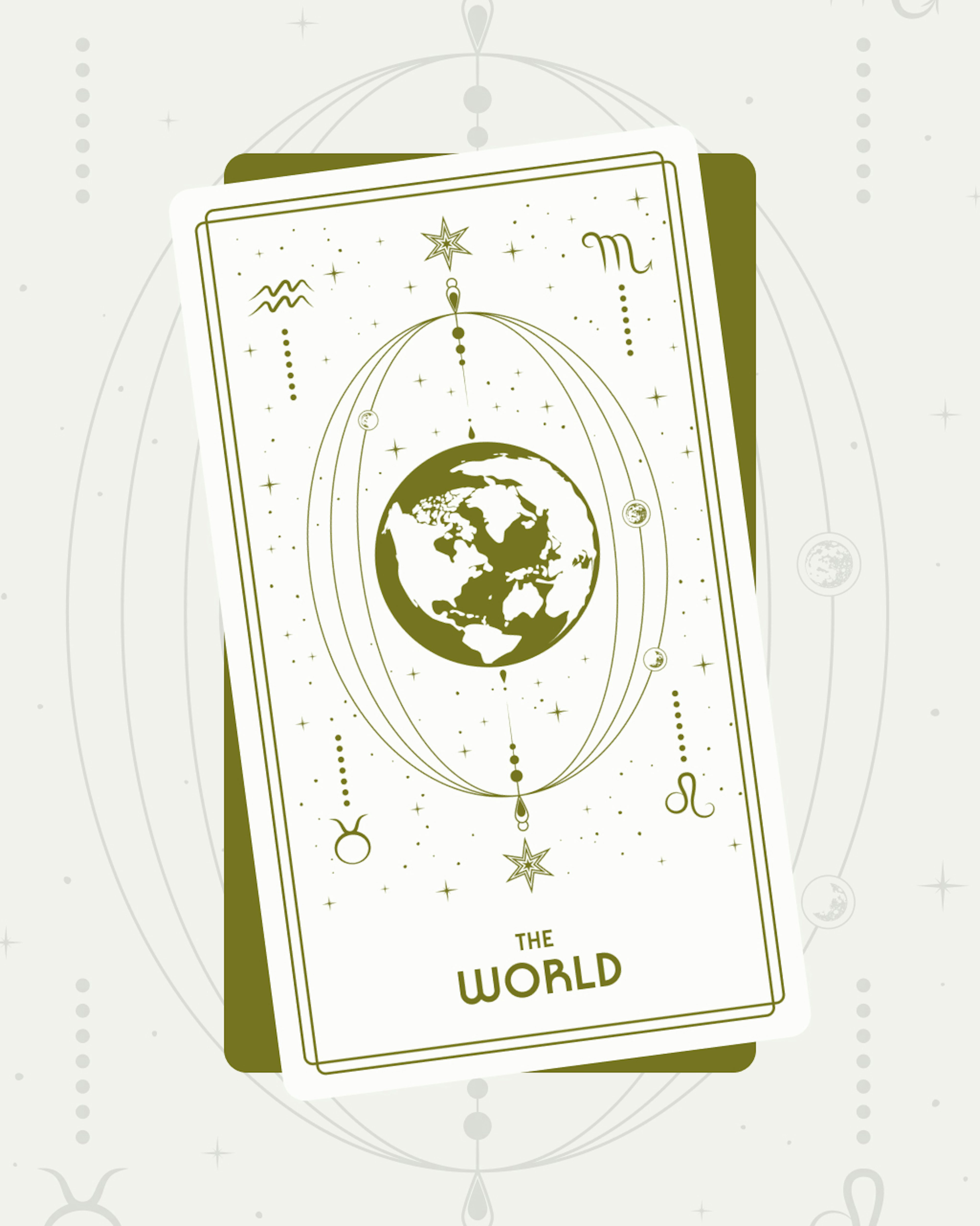 The World Tarot Card (Major Arcana #21)