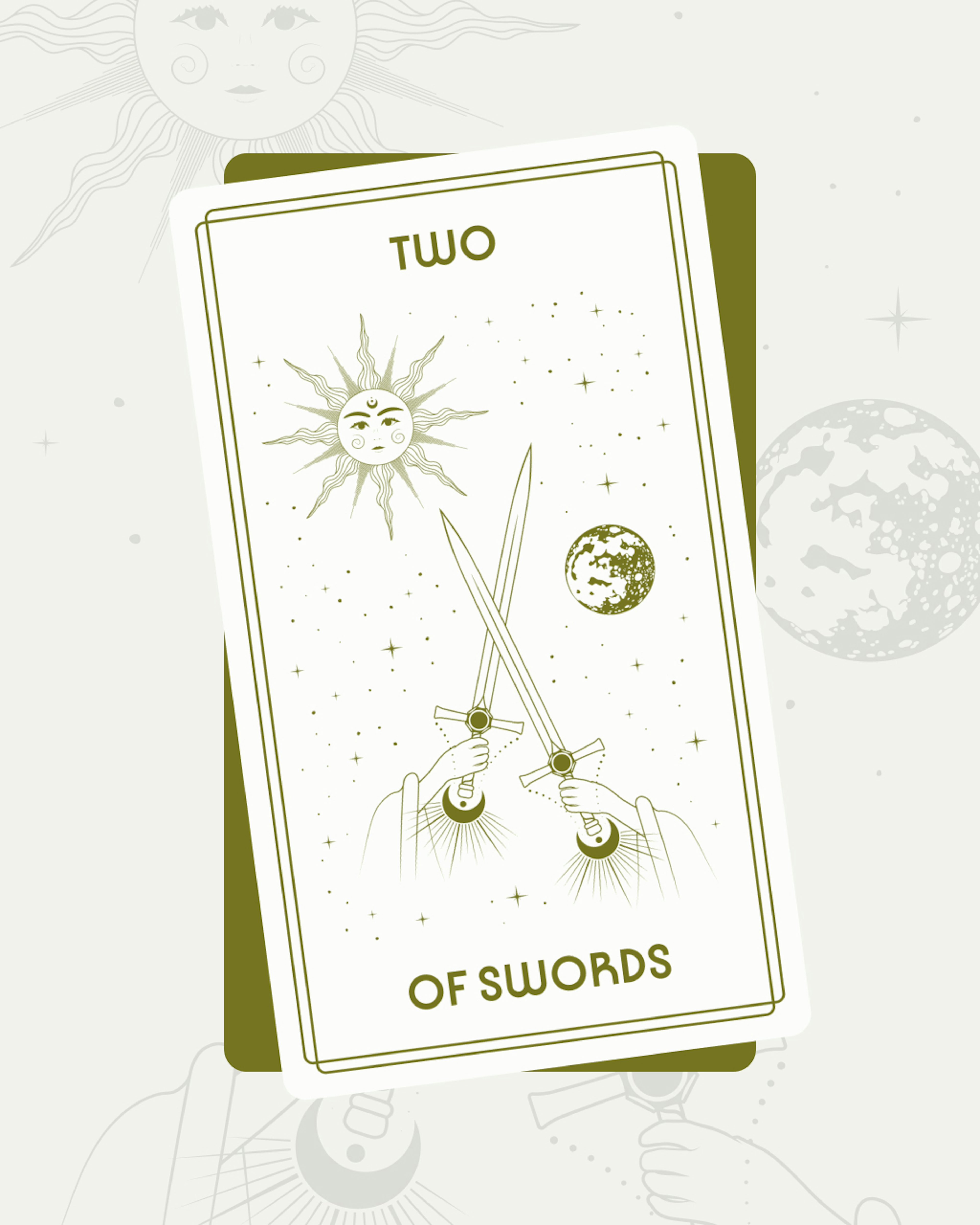 Two of Swords Tarot Card