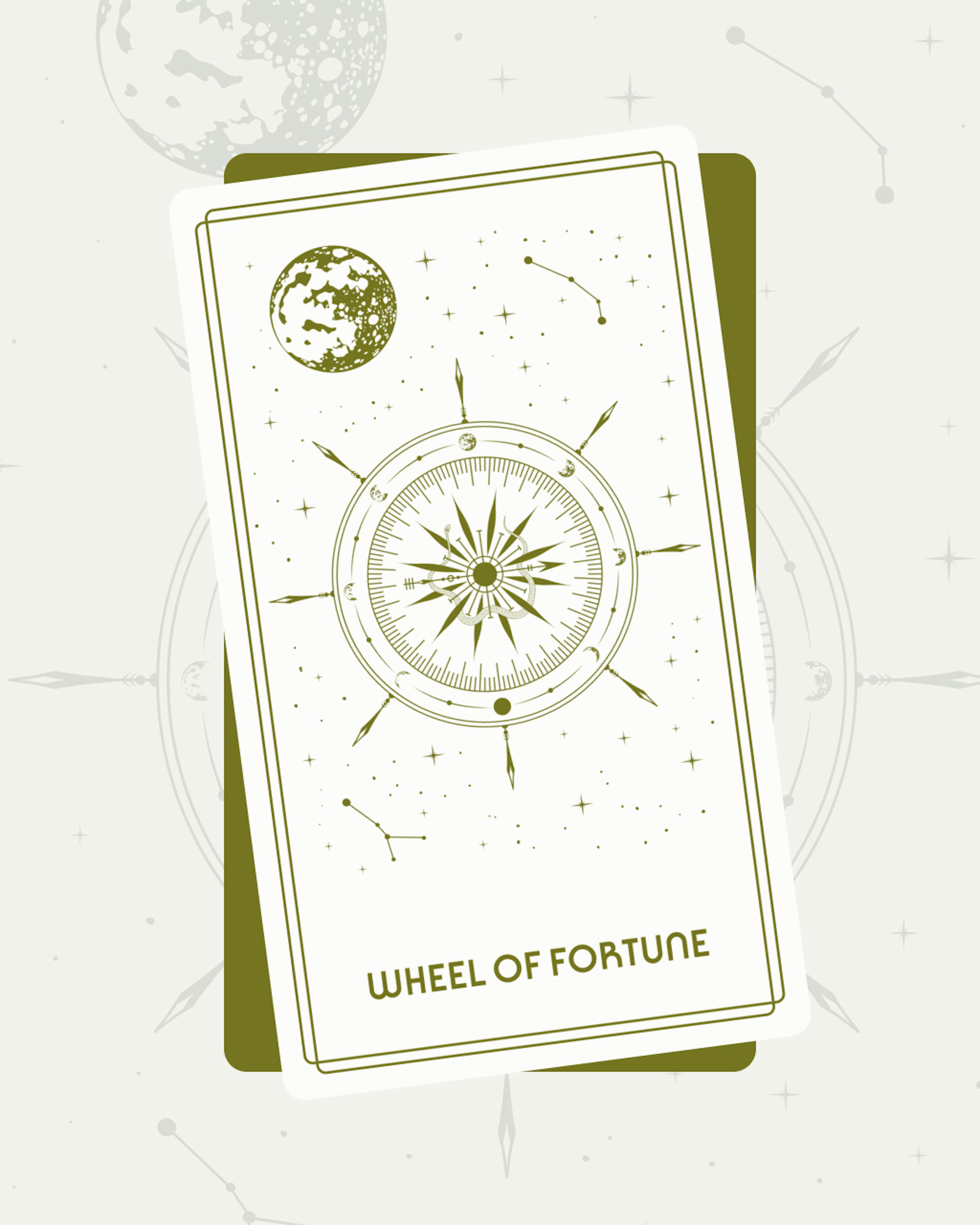 Wheel of Fortune Tarot Card (Major Arcana #10)