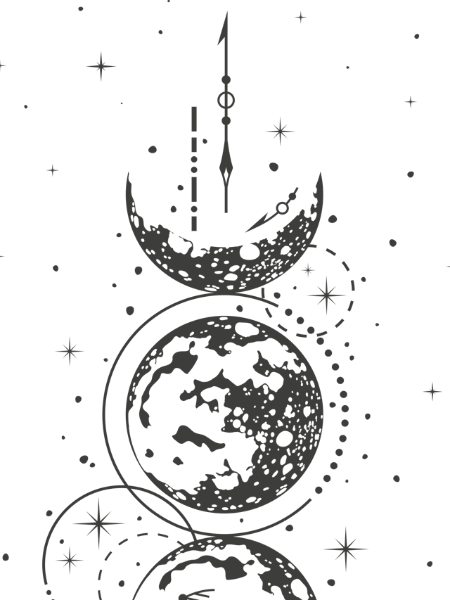 The Moon Tarot Card Cover